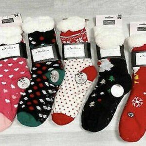 💜Christmas Sherpa Slipper Socks 3 for $10